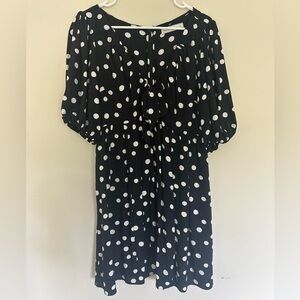 Short puff sleeve mini dress